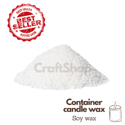 Looduslik sojavaha küünalde valmistamiseks anumates (toodetud EL-is)