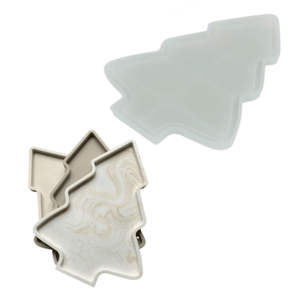 Jesmonite silikoonvorm kuusekujuliseks aluseks, 27.4 × 20.5 cm