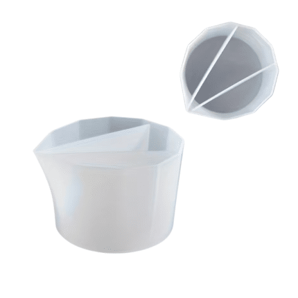 Silikoonvorm värvide segamiseks (Jesmonite, pigmendid, vaik), 5,5 × 9 cm