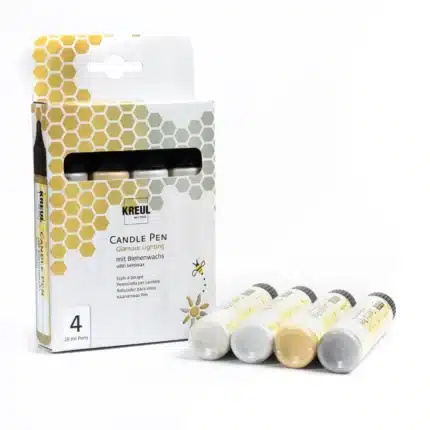 kreul-candle-pen-diy-candle-decorating-piestukas-zvakems-rinkinys-set-4-glamour-lightining