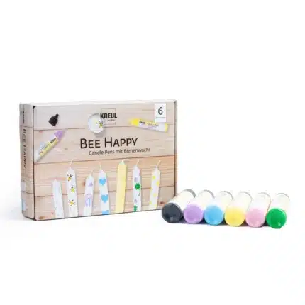 KREUL Bee Happy küünalde kaunistamise markerite komplekt, 6×29 ml