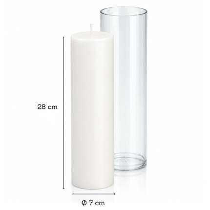 Plastikvorm silindrikujulise küünla valmistamiseks, Ø 70 × 280 mm
